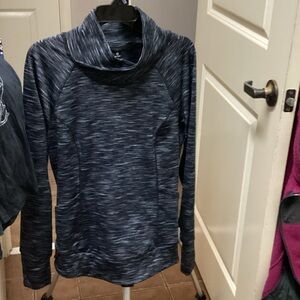 90 Degree By Reflex Navy Cowl Neck Sweater